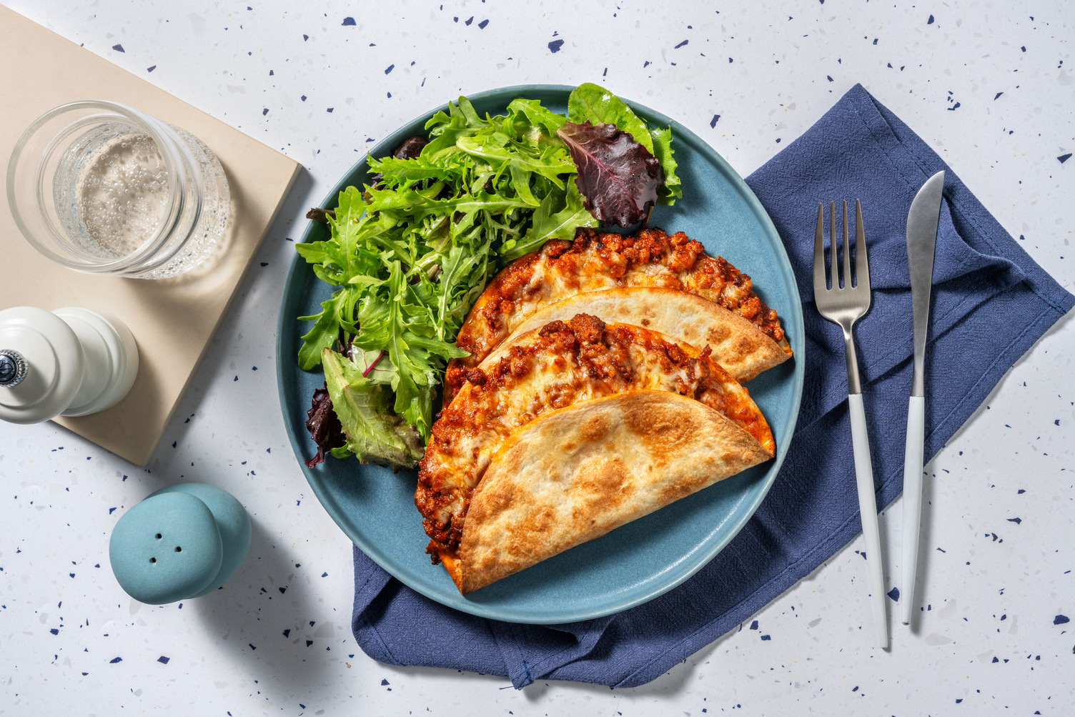 BBQ Beef & Pork Quesadillas