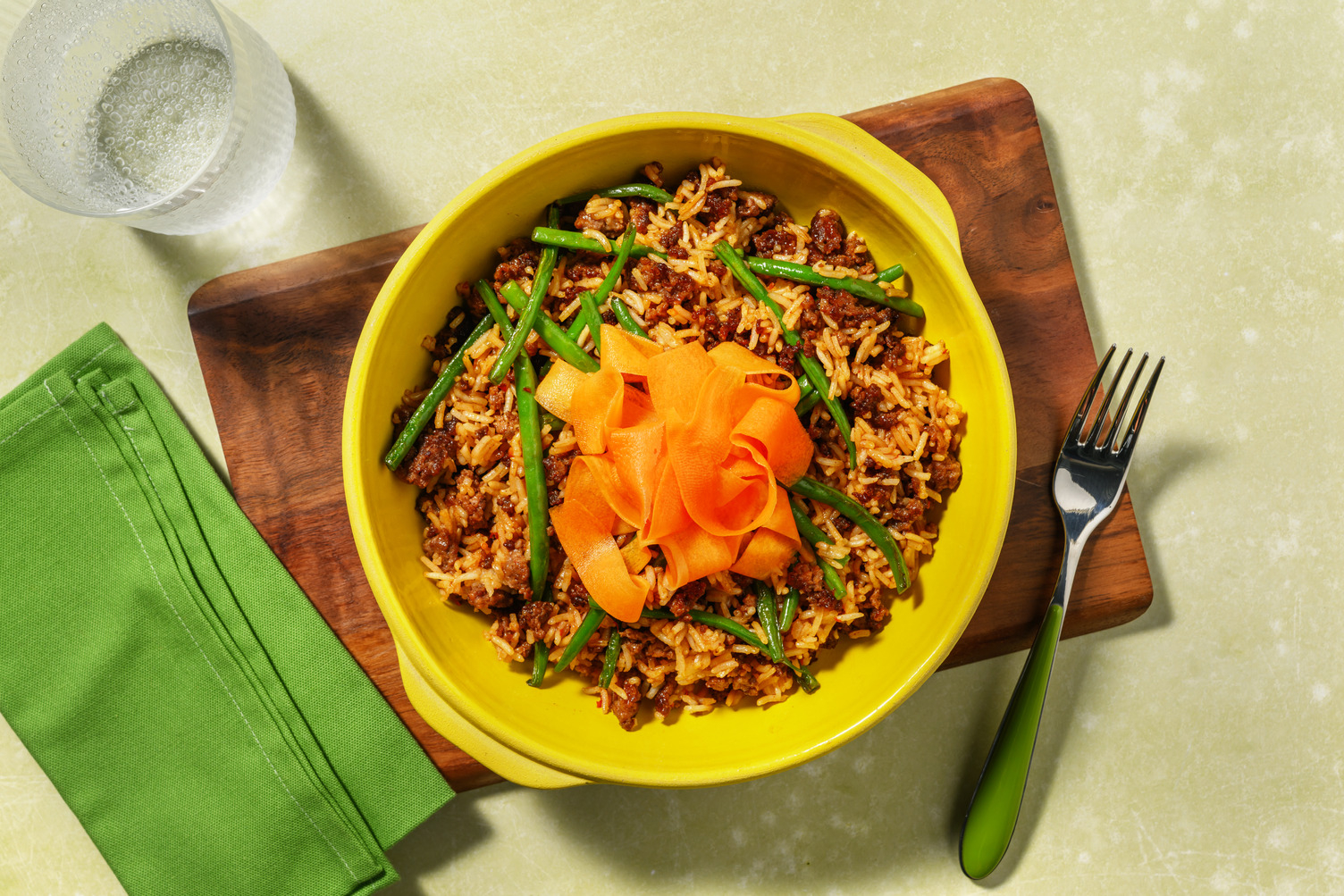 Teriyaki-Sambal Beef Fried Rice