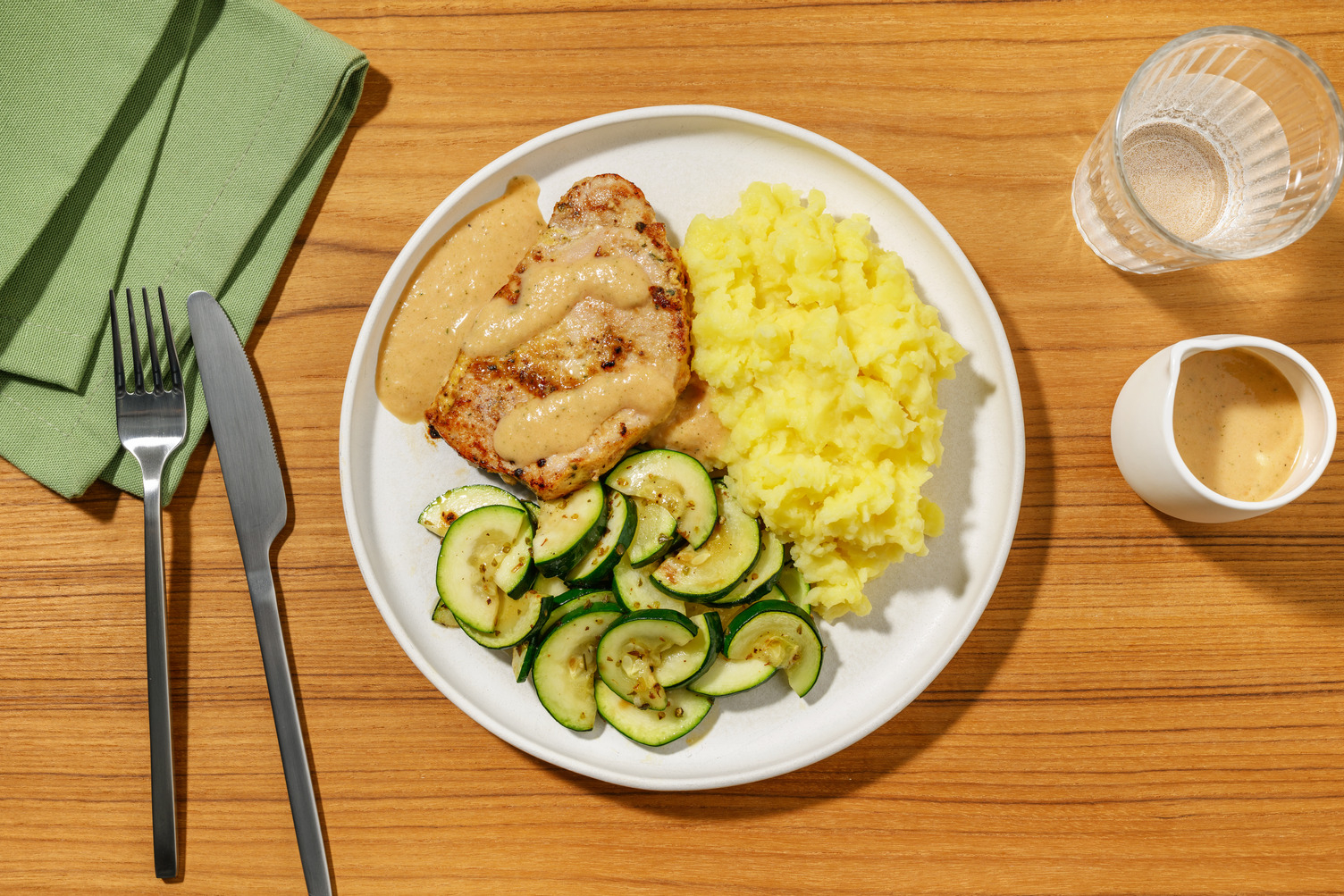 Lomo marinado en salsa de chalota