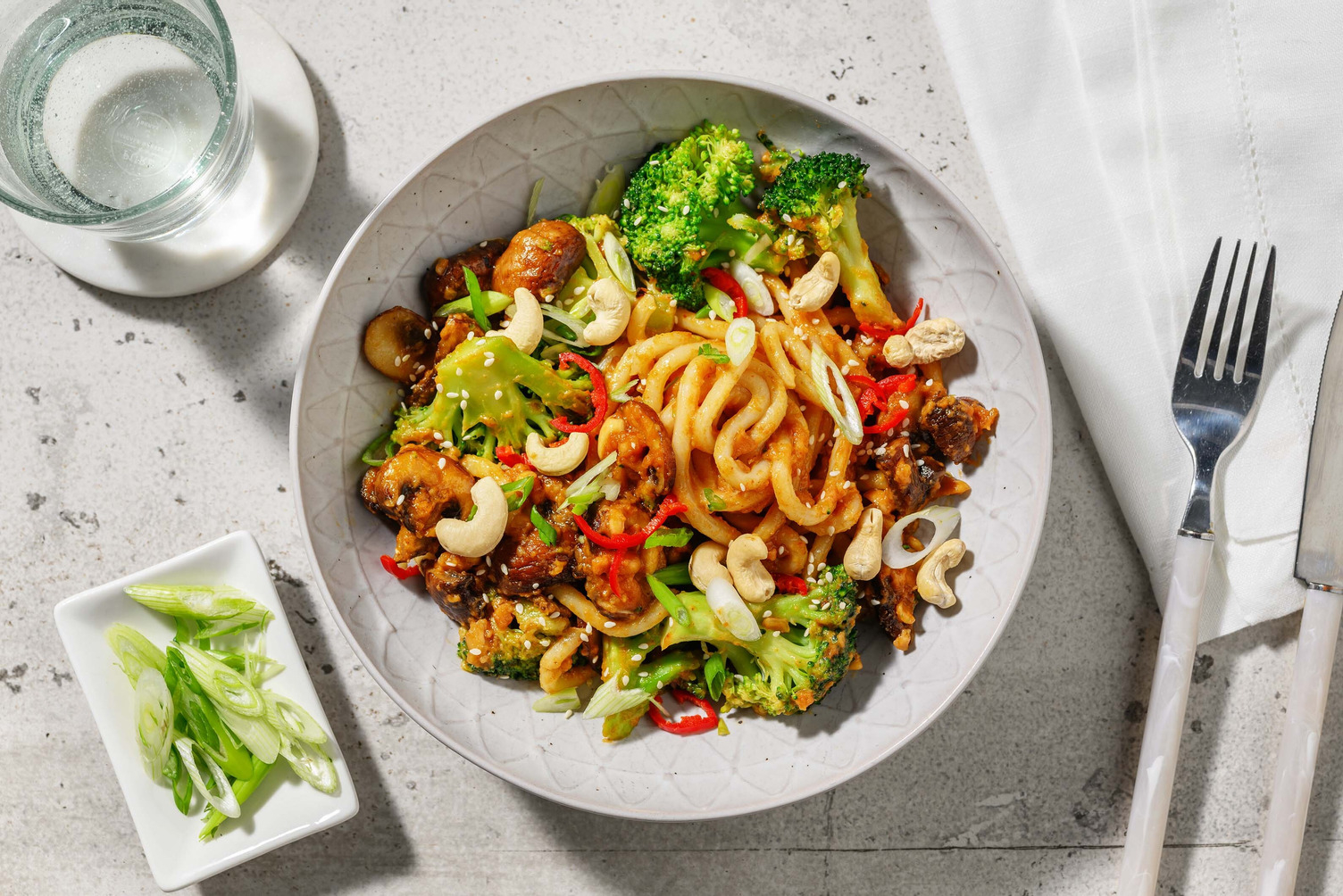 Ingefärsnudlar och nötcrunch