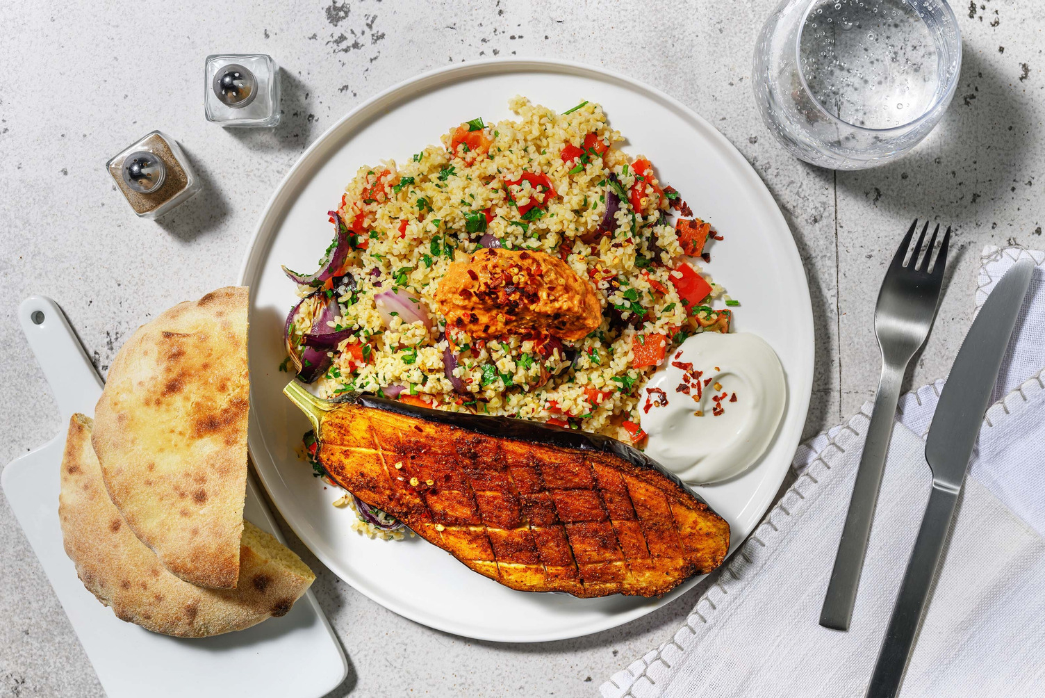  Marockansk-kryddad aubergine