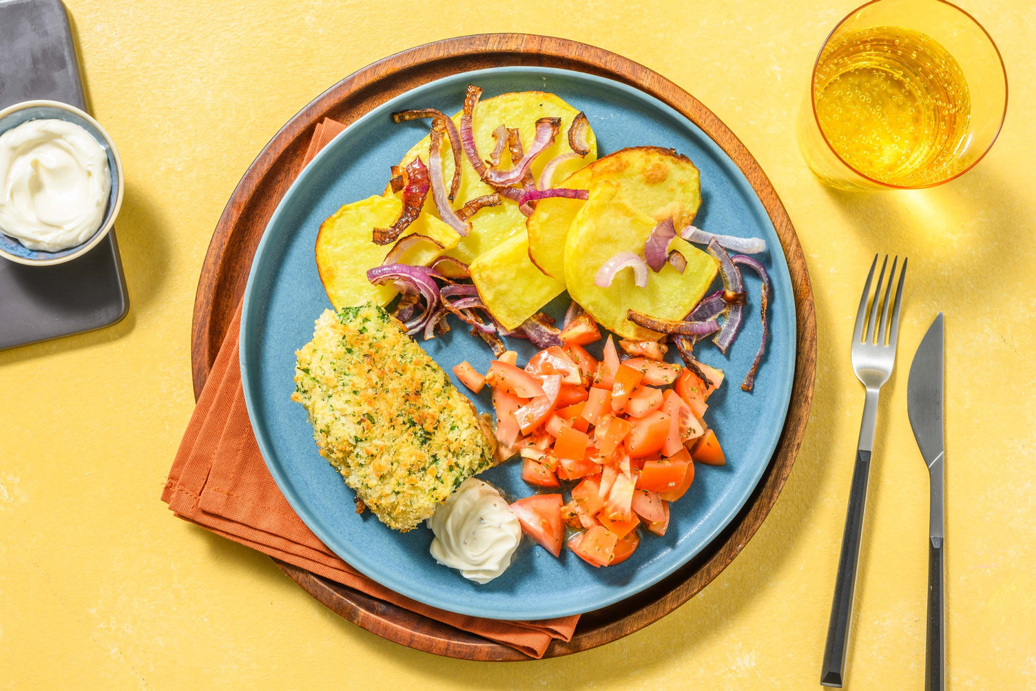 'Cotoletta' di merluzzo al forno e patate