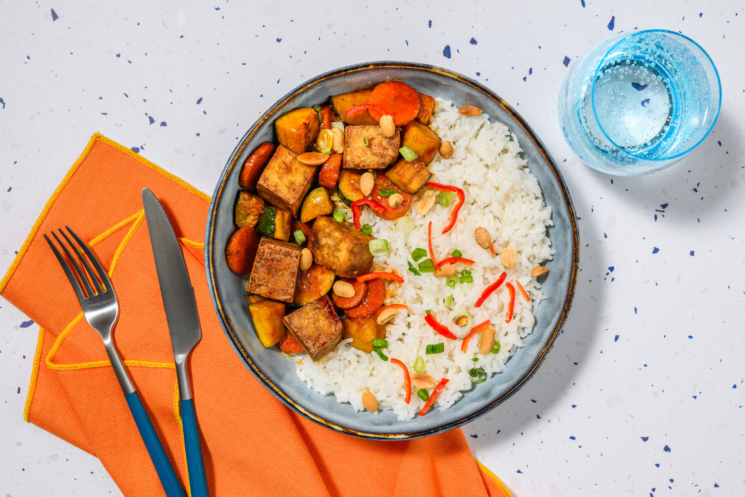 Spicy Sweet Tofu with Irish Chicken