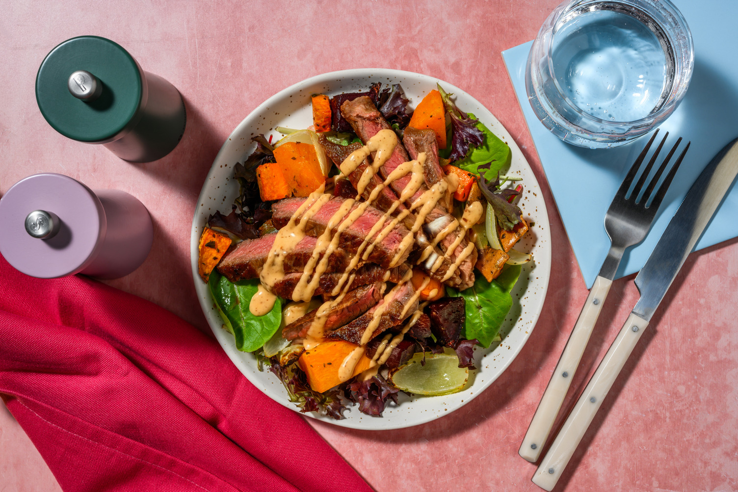Seared Salmon & Root Veggie Toss