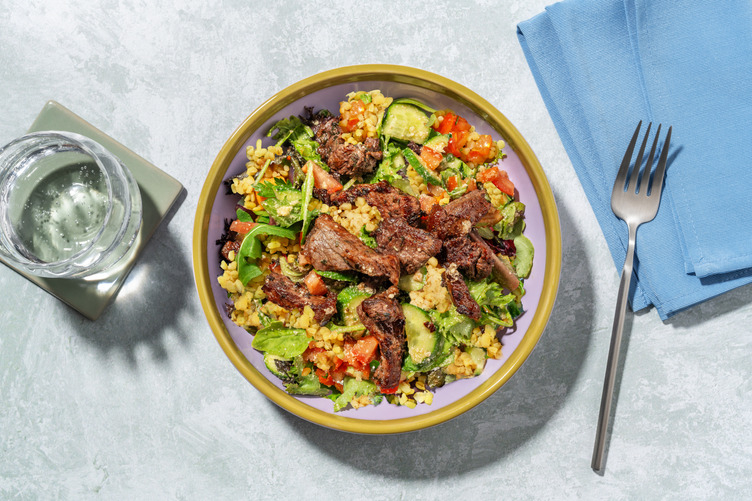 Ternera marinada con vinagreta de pecorino