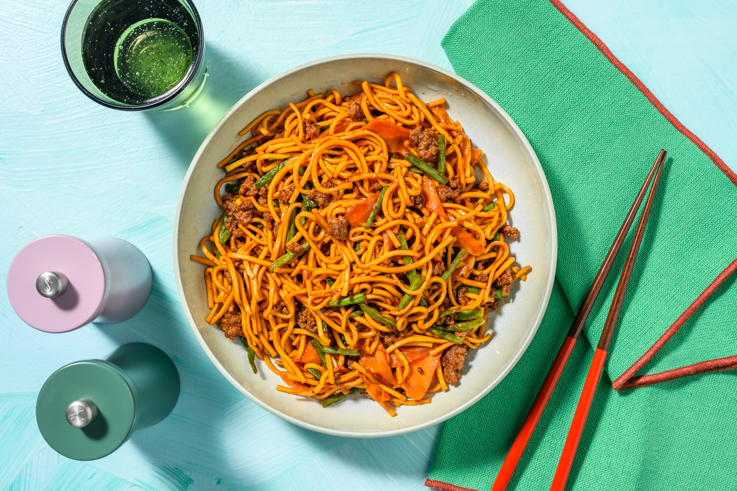 Quick Teriyaki Ginger Beef Noodles
