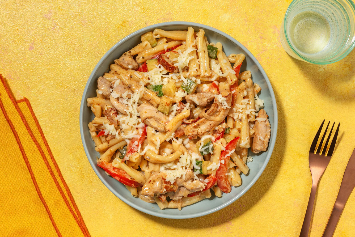 Casarecce au poulet à la crème