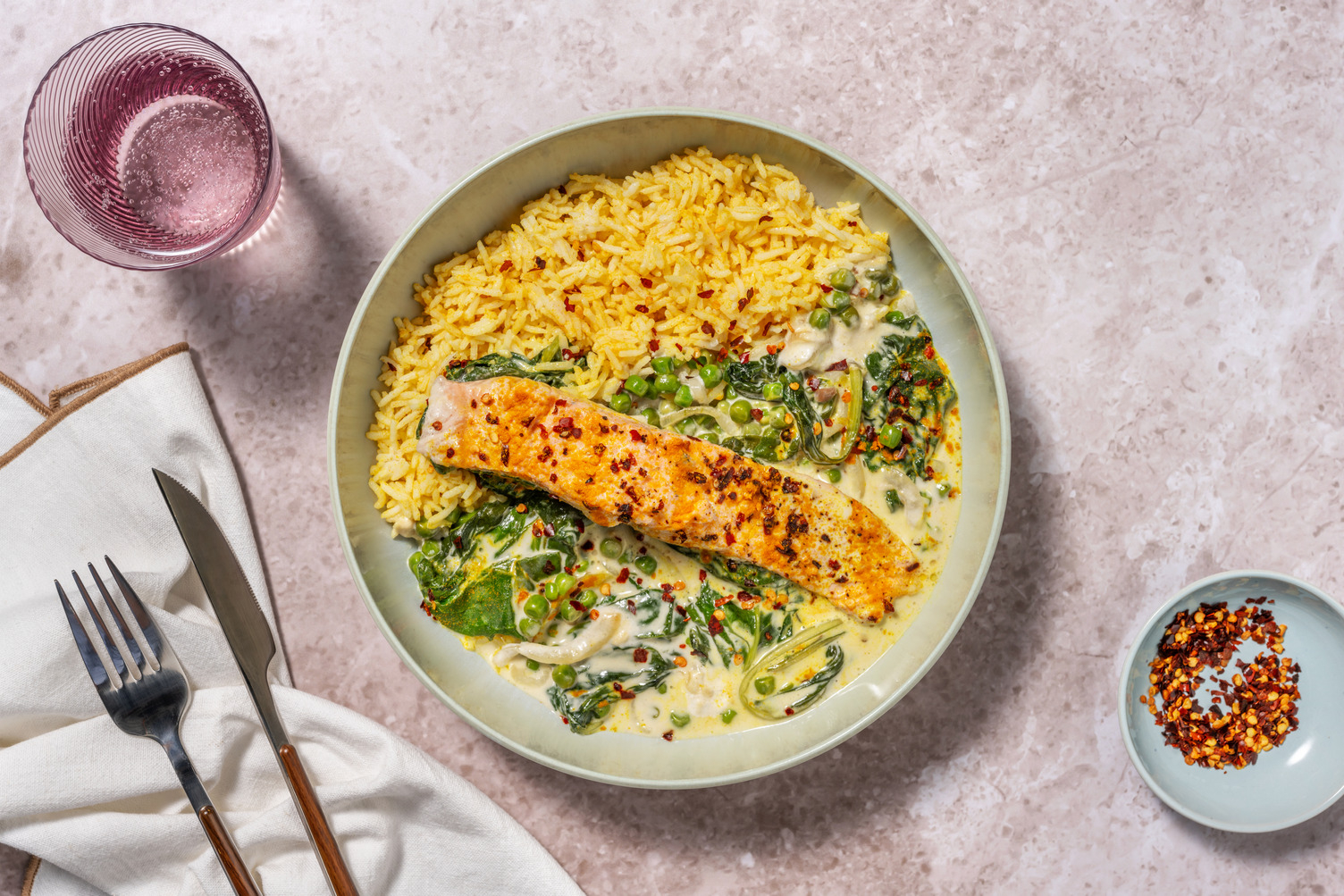 Salmon in Creamy Mustard Curry