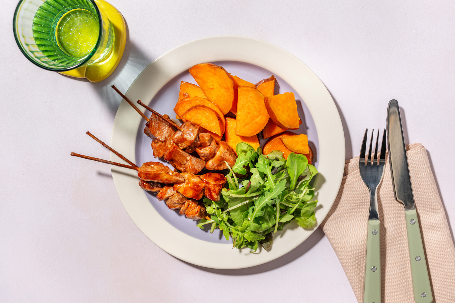 Arrosticini di suino in glassa barbecue