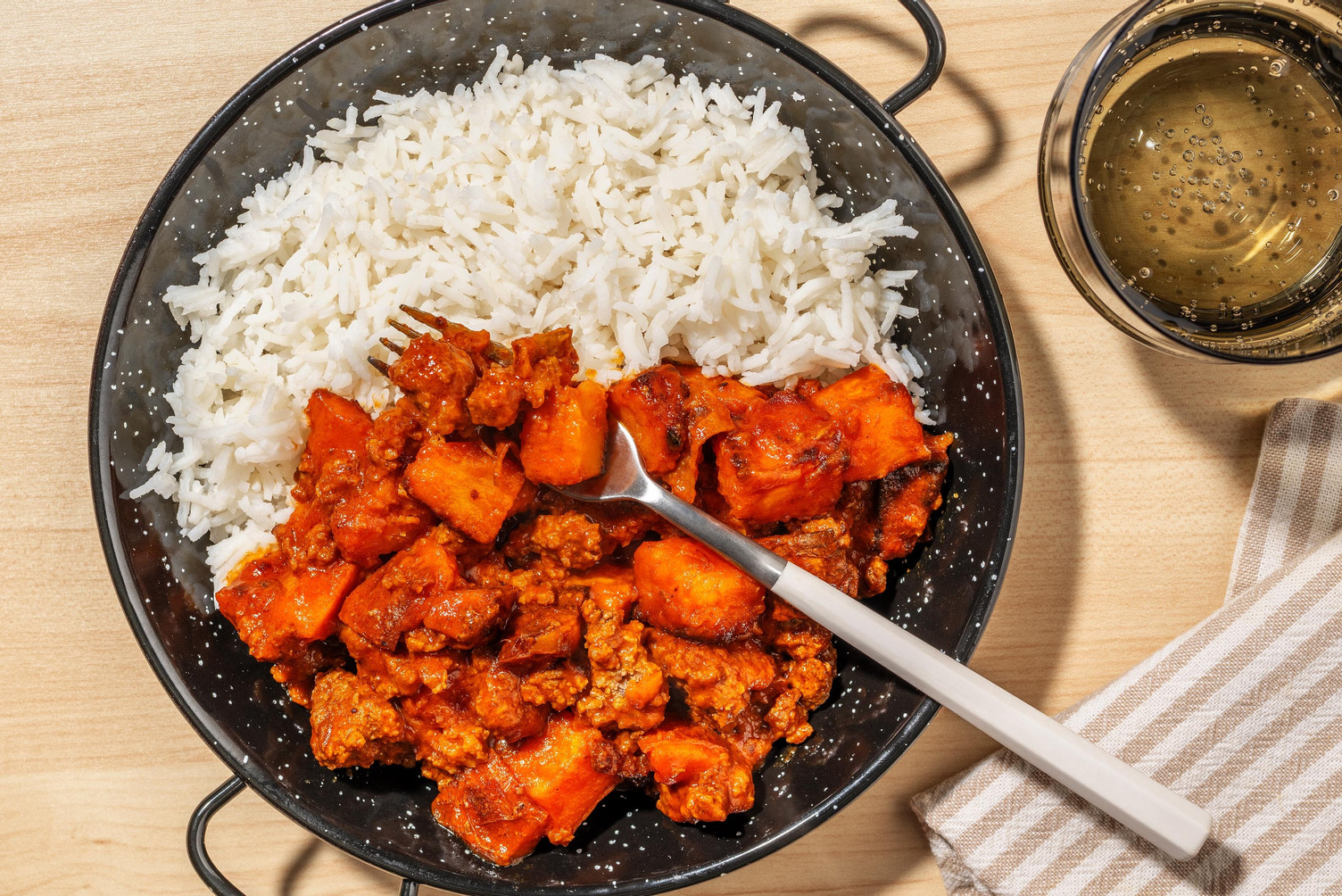 Speedy Beef and Sweet Potato Tikka Curry