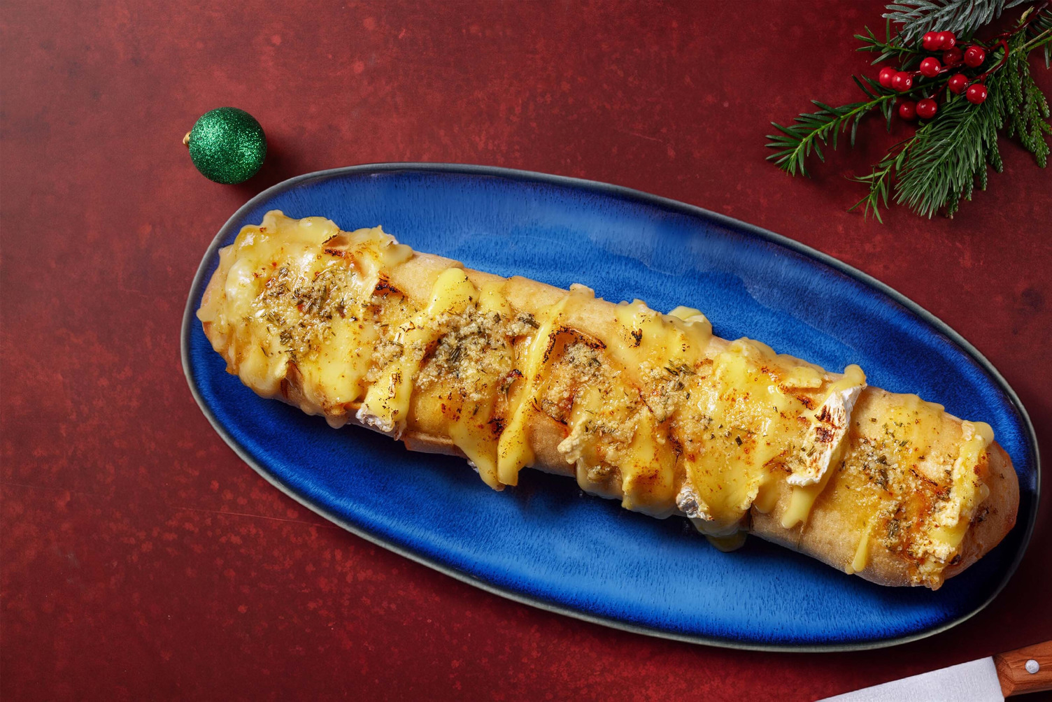 Camembert, Rosemary and Honey Garlic Bread