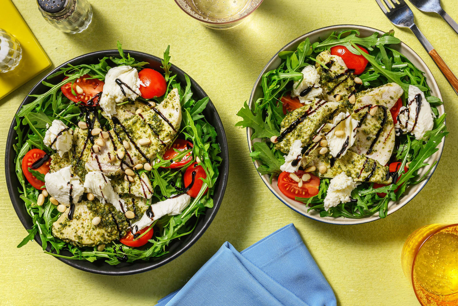 Italian Style Chicken and Mozzarella Salad