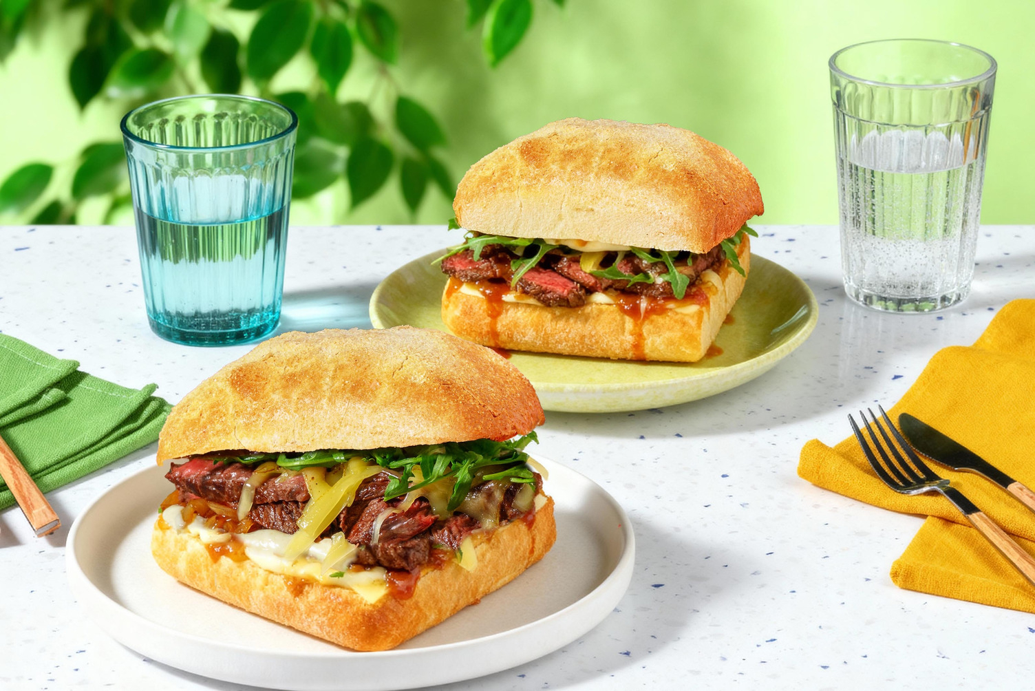 21 Day Aged Rump Steak & Caramelised Onion Ciabatta