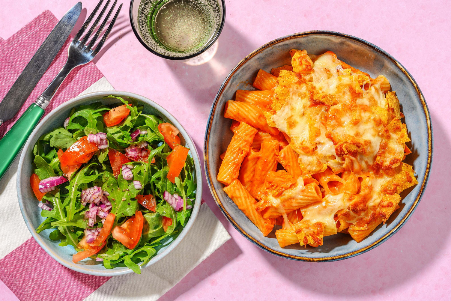 Tex-Mex krydret 'mac and cheese'-gratin