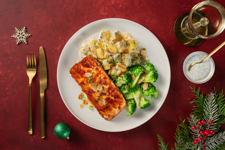 Veganes Filet nach Lachs-Art mit Senf-Marinade 