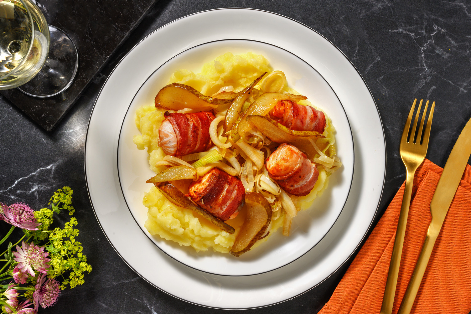 Bocconcini di salmone bardati nella pancetta