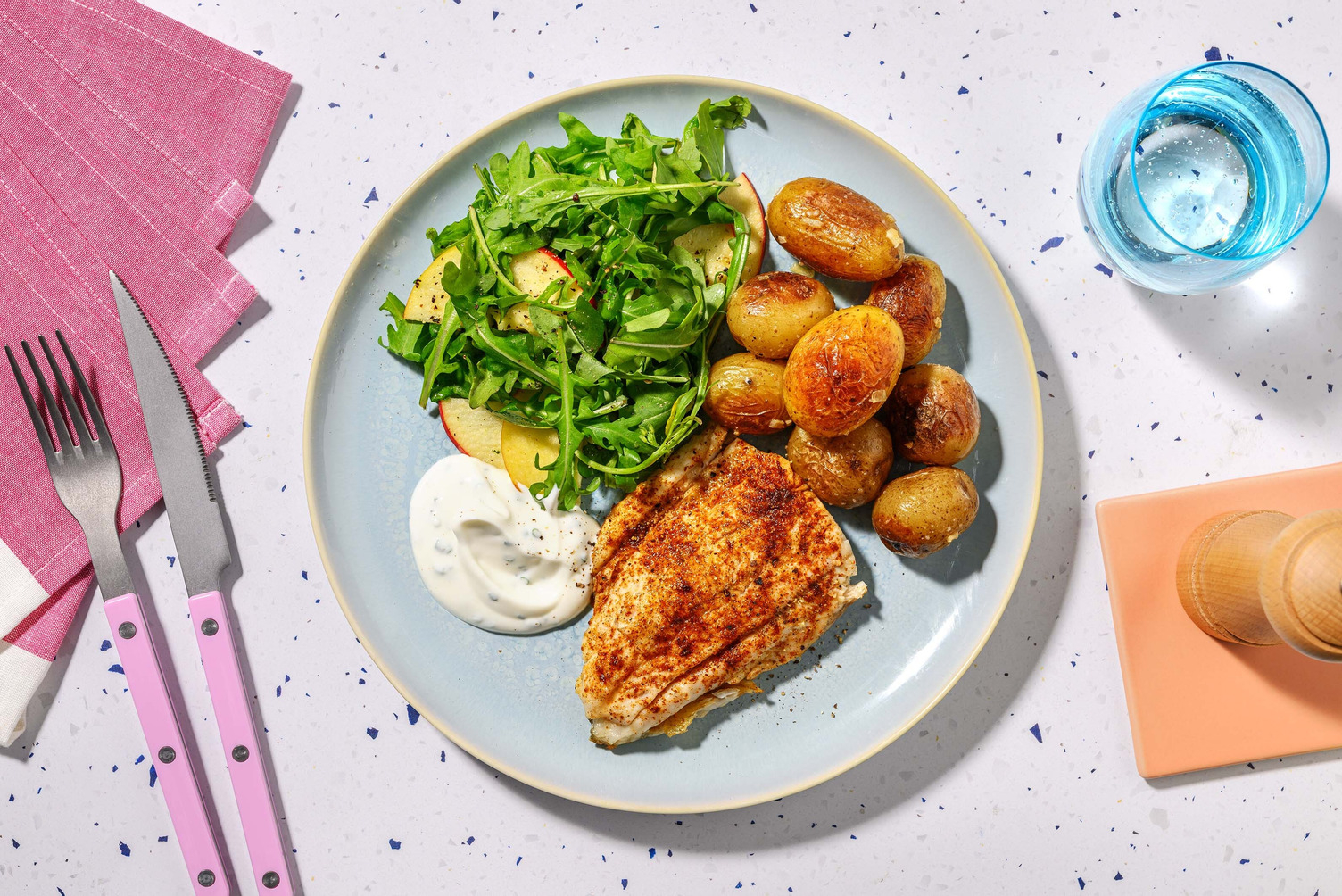 Hurtig BBQ-krydret hvid fisk