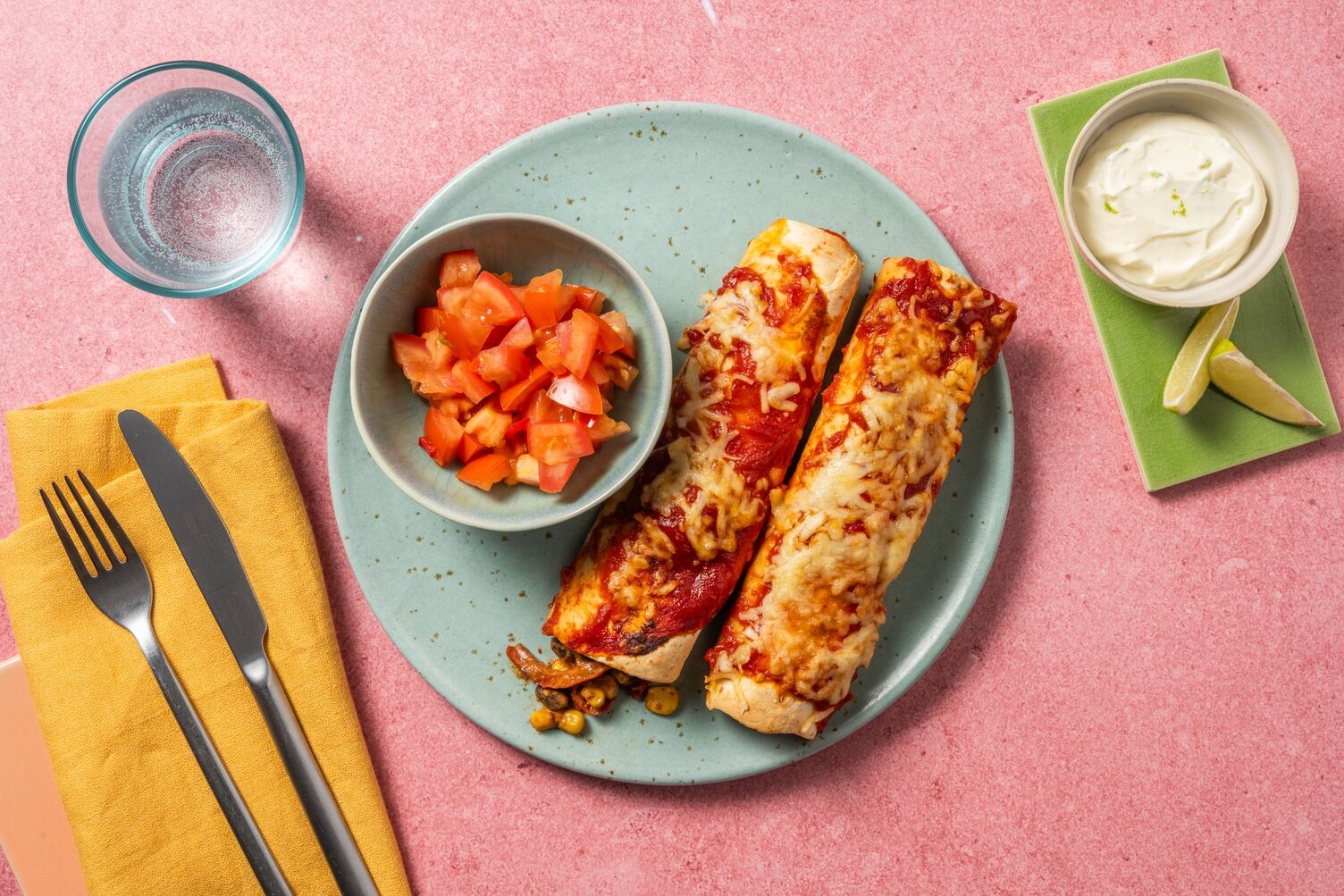 Enchiladas mit Bio-Rinderhack