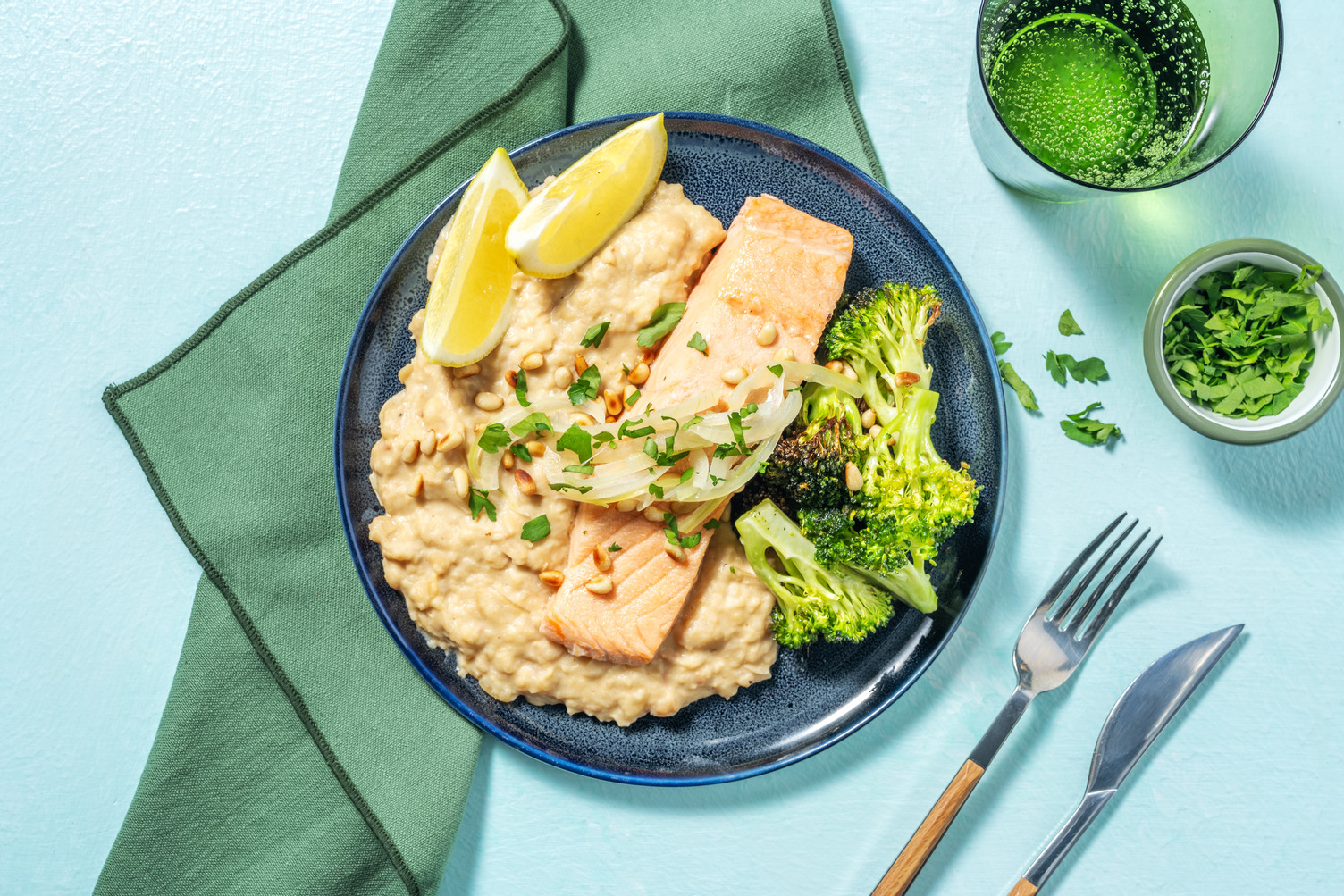 Salmon and Cannellini Bean Mash
