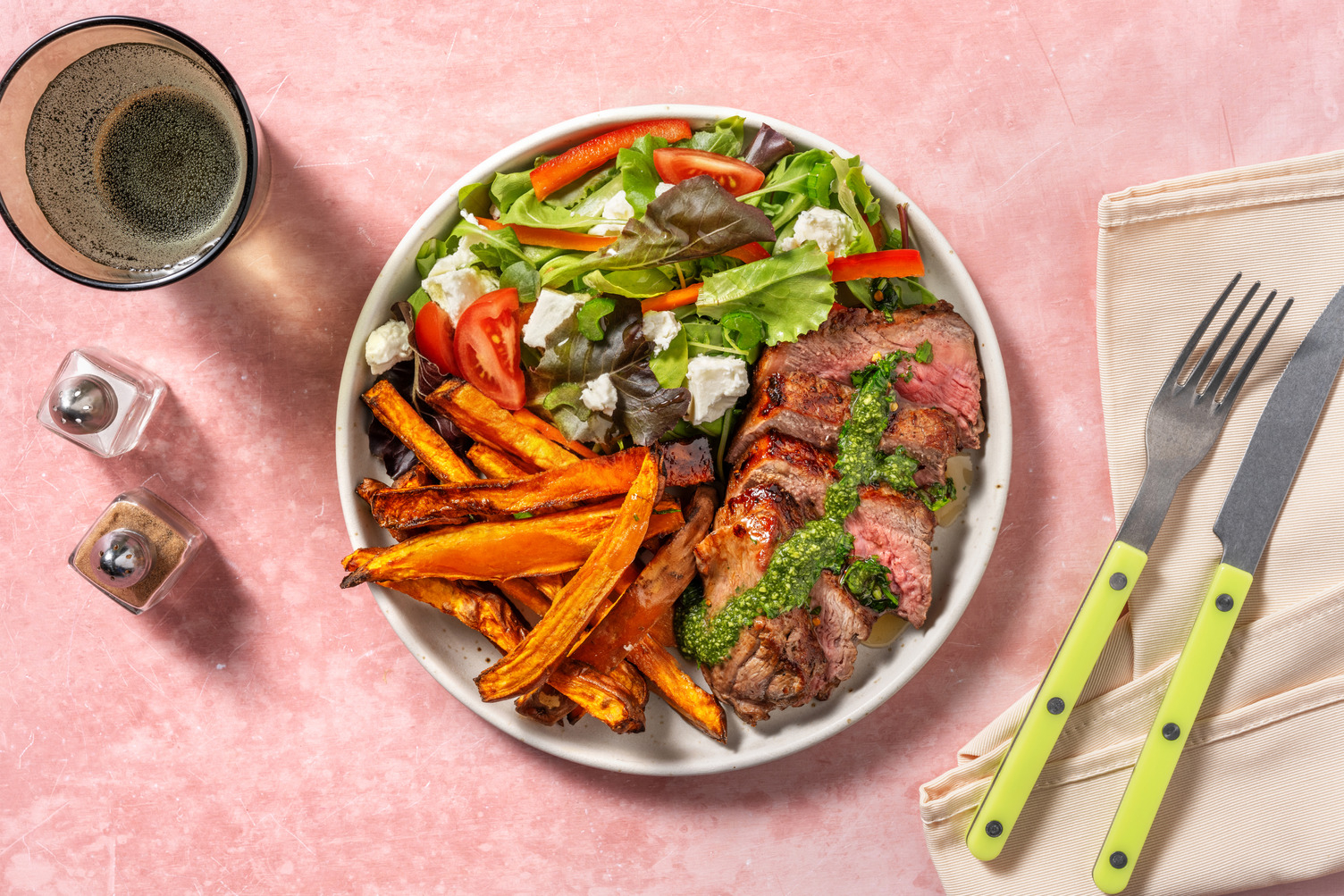 Salmon & Mojo Verde Topping