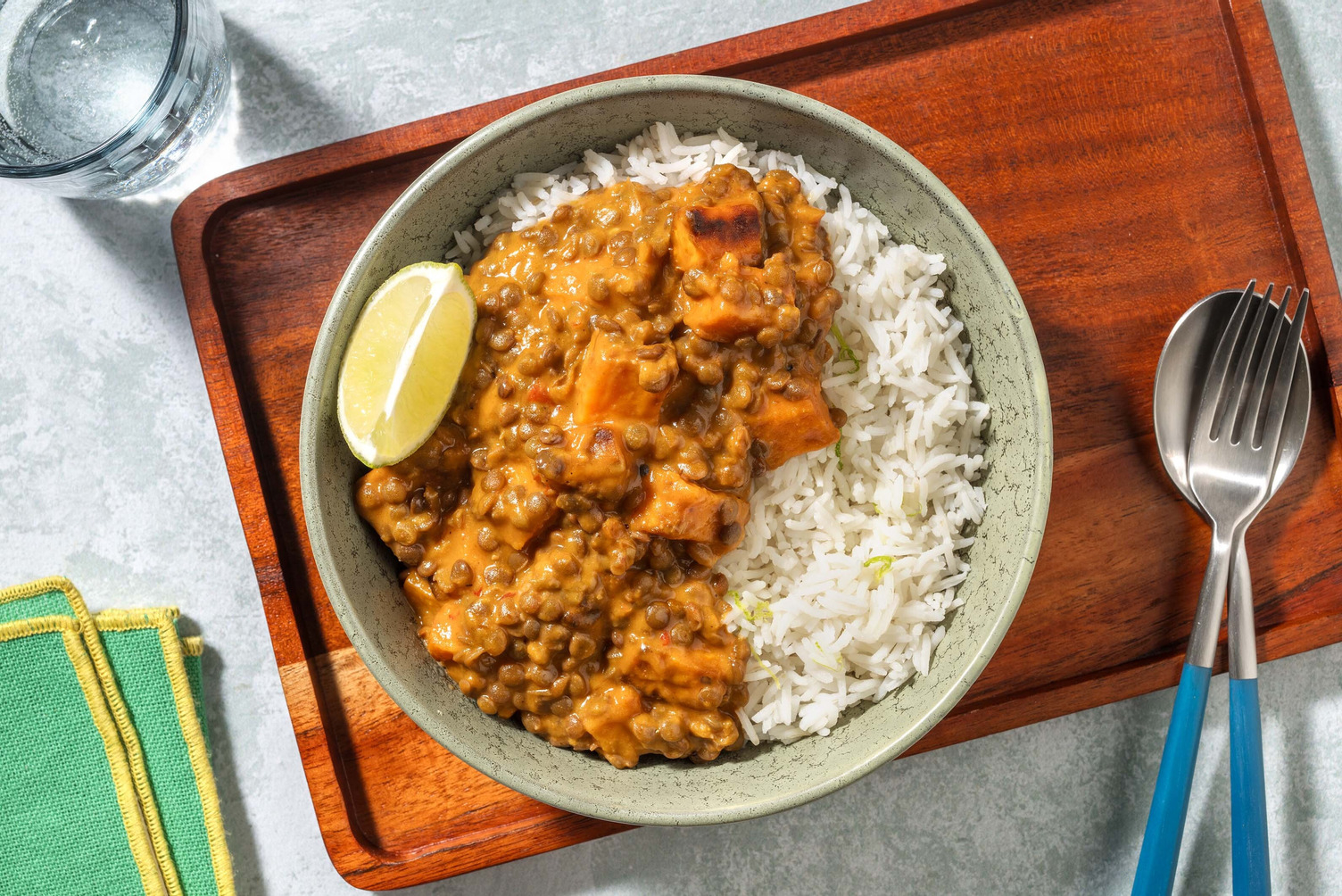 Quick Thai Inspired Prawn Lentil Curry