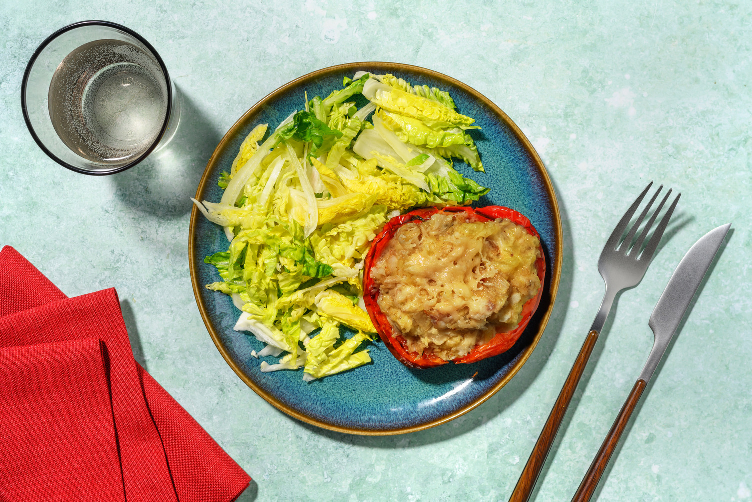 Pimientos riojanos rellenos de bacalao