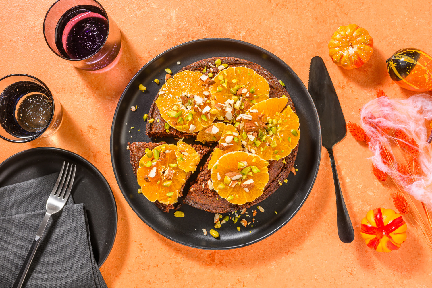 Torta d'autunno al cioccolato e arancia