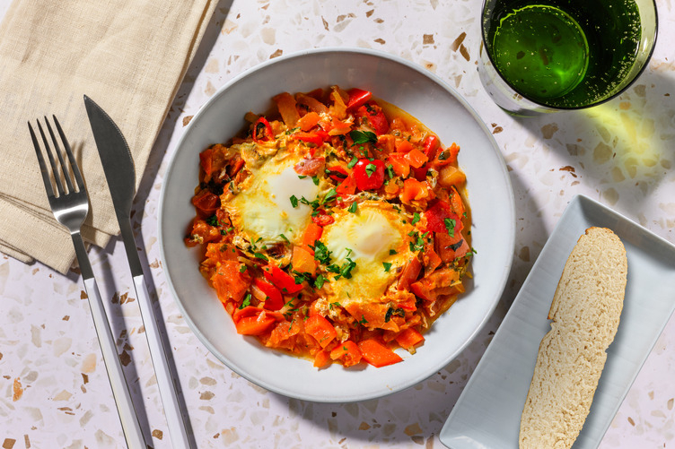 Chakchouka au chèvre frais & persil