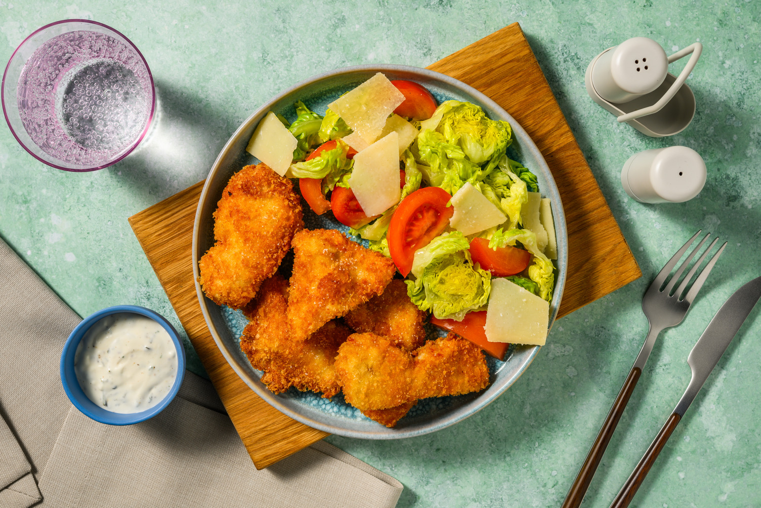 Nuggets de la victoire & sauce ranch maison