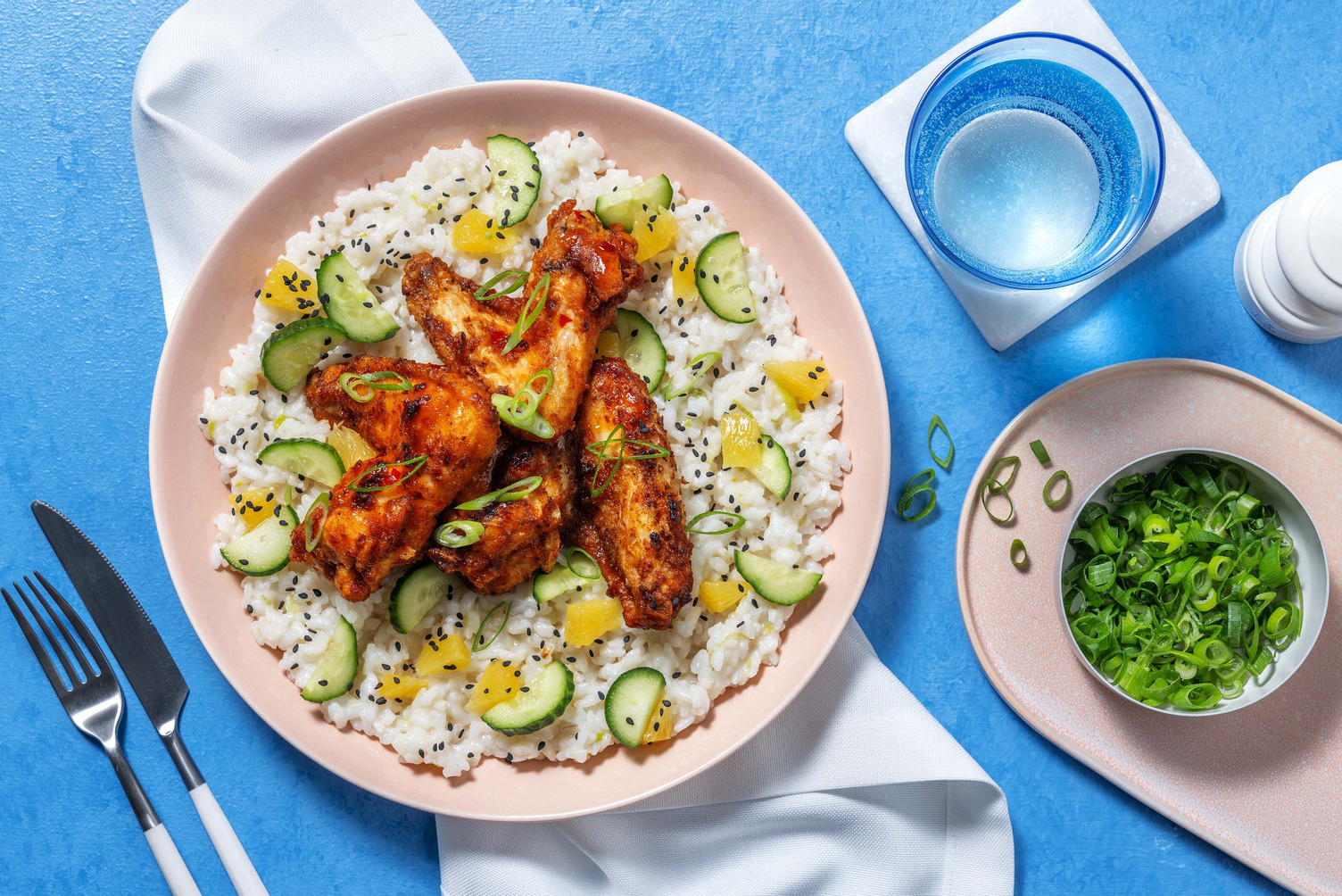 Ailes de poulet laquées en sauce à l'aigre-douce à l'orange