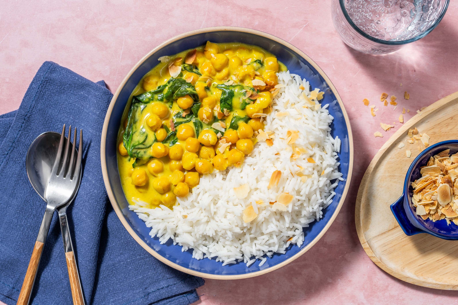 Creamy Chickpea Curry and Mango Chutney