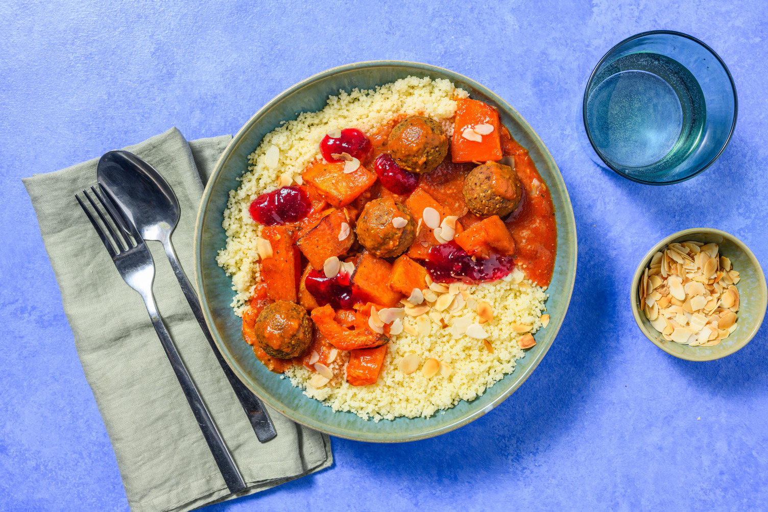 Falafel and Butternut Squash Tagine