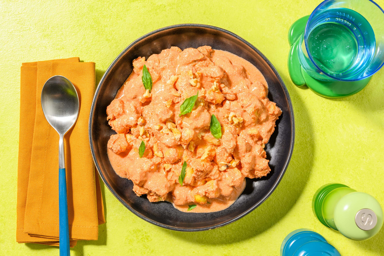 Gnocchetti cremosi al sugo rosa di ricotta