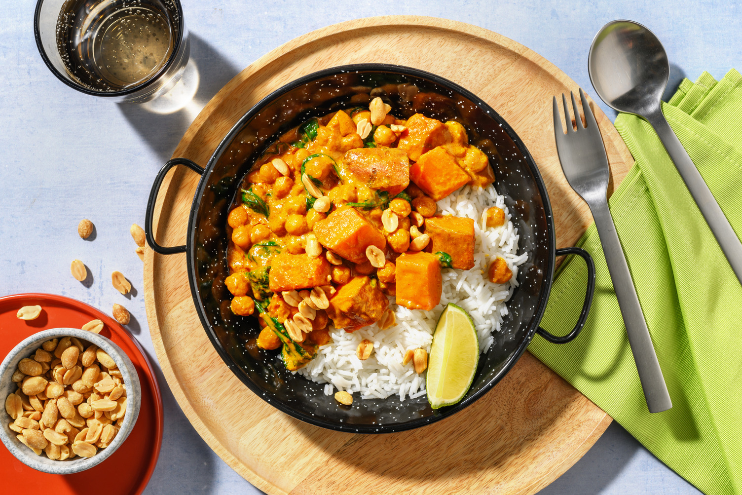 Oven-Baked Thai Style Sweet Potato & Peanut Curry