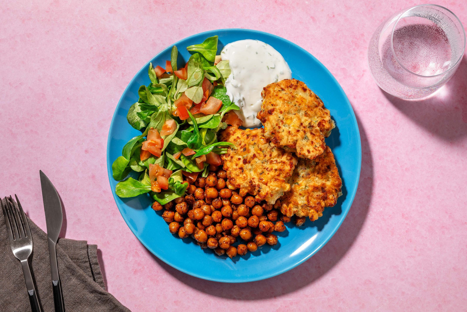 Frittelle di mais al cheddar e yogurt