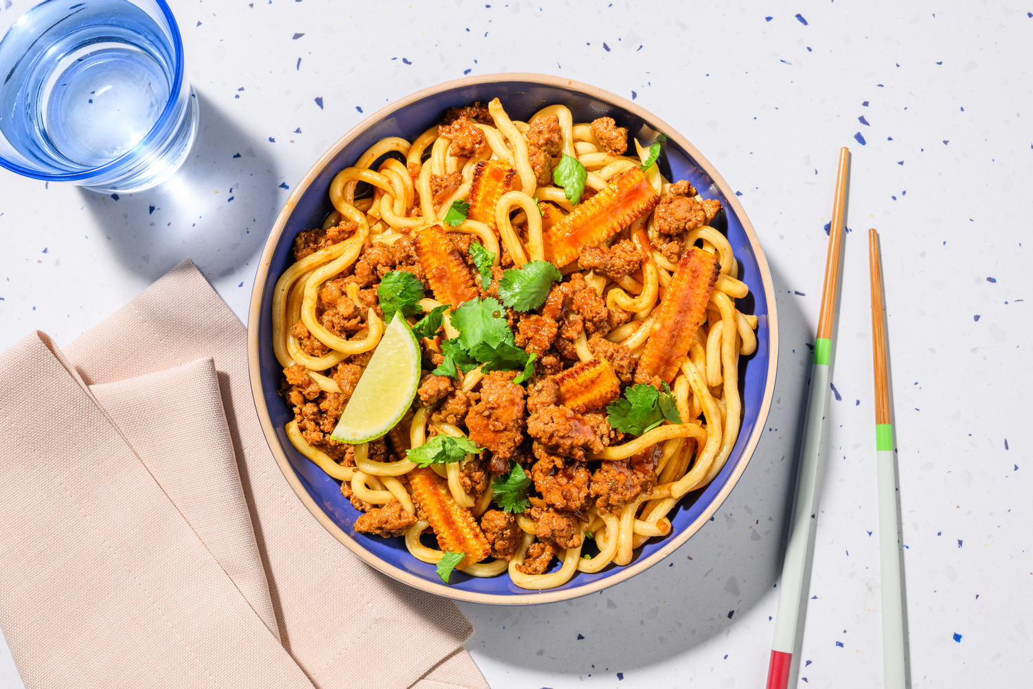 Gochujang Turkey Mince Udon