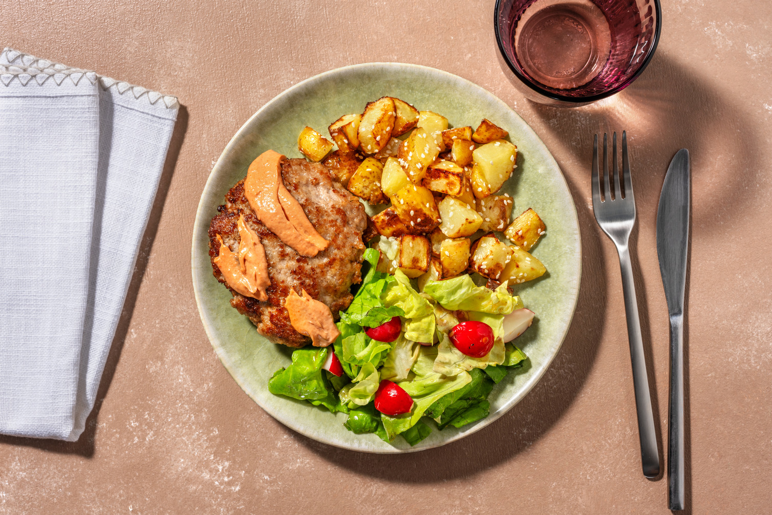 Gochujang Naked Turkey Burger