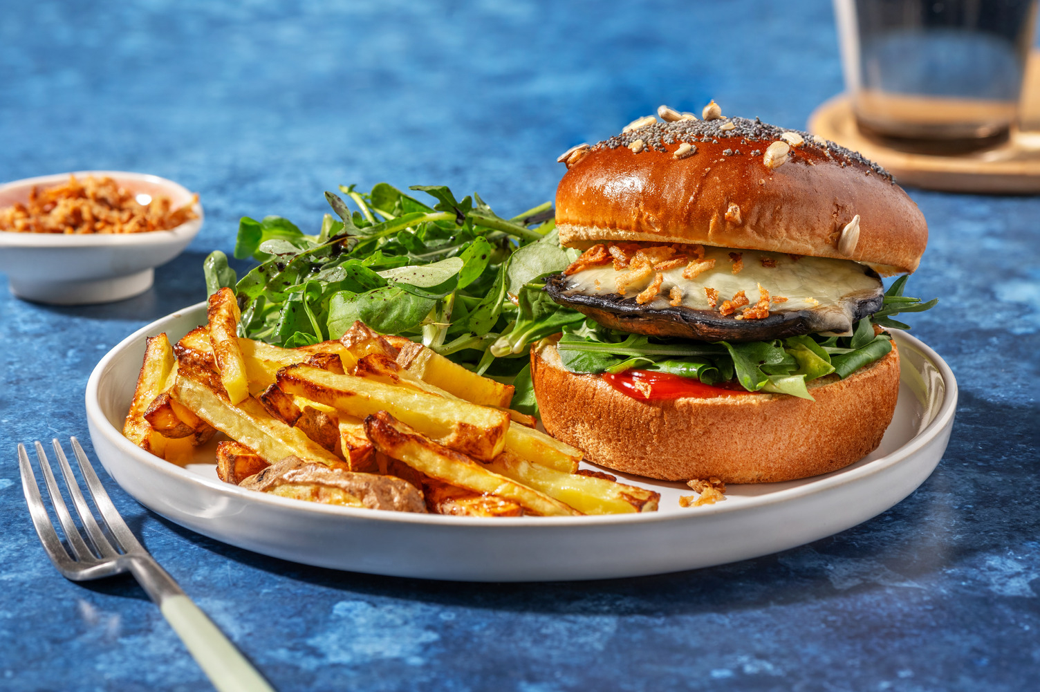 Burger veggie : portobello bbq & cheddar 