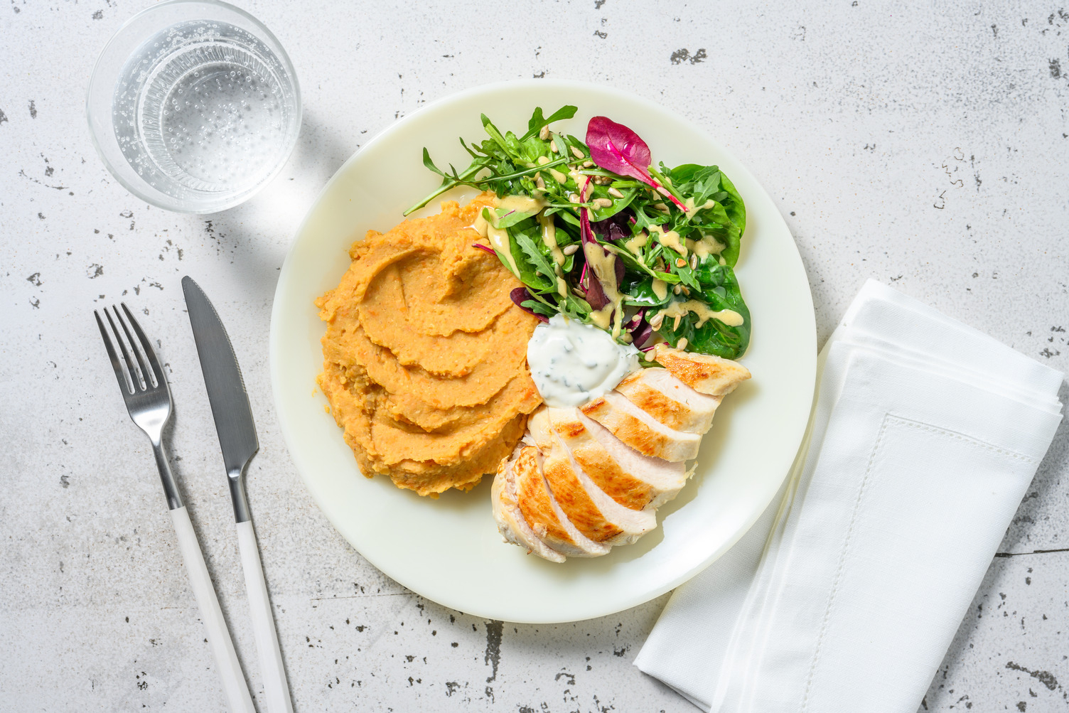 Poulet & sarasson aux herbes