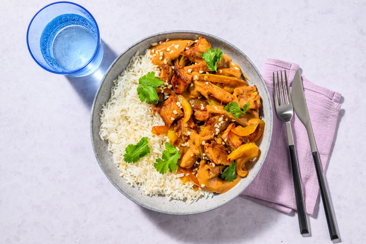 Le Végé : émincés veggie sauce satay