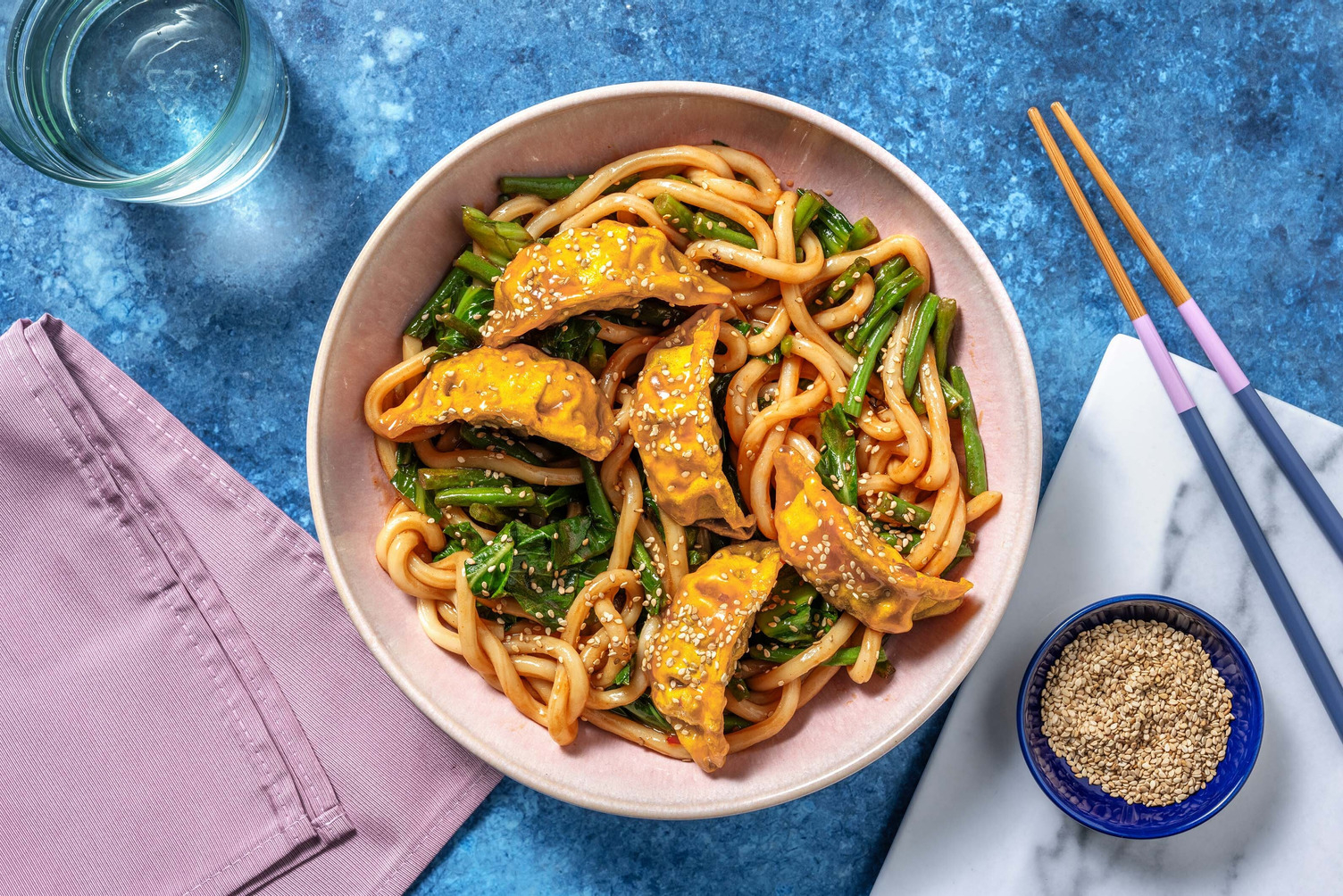 Sweet Chilli Glazed Veggie Gyozas