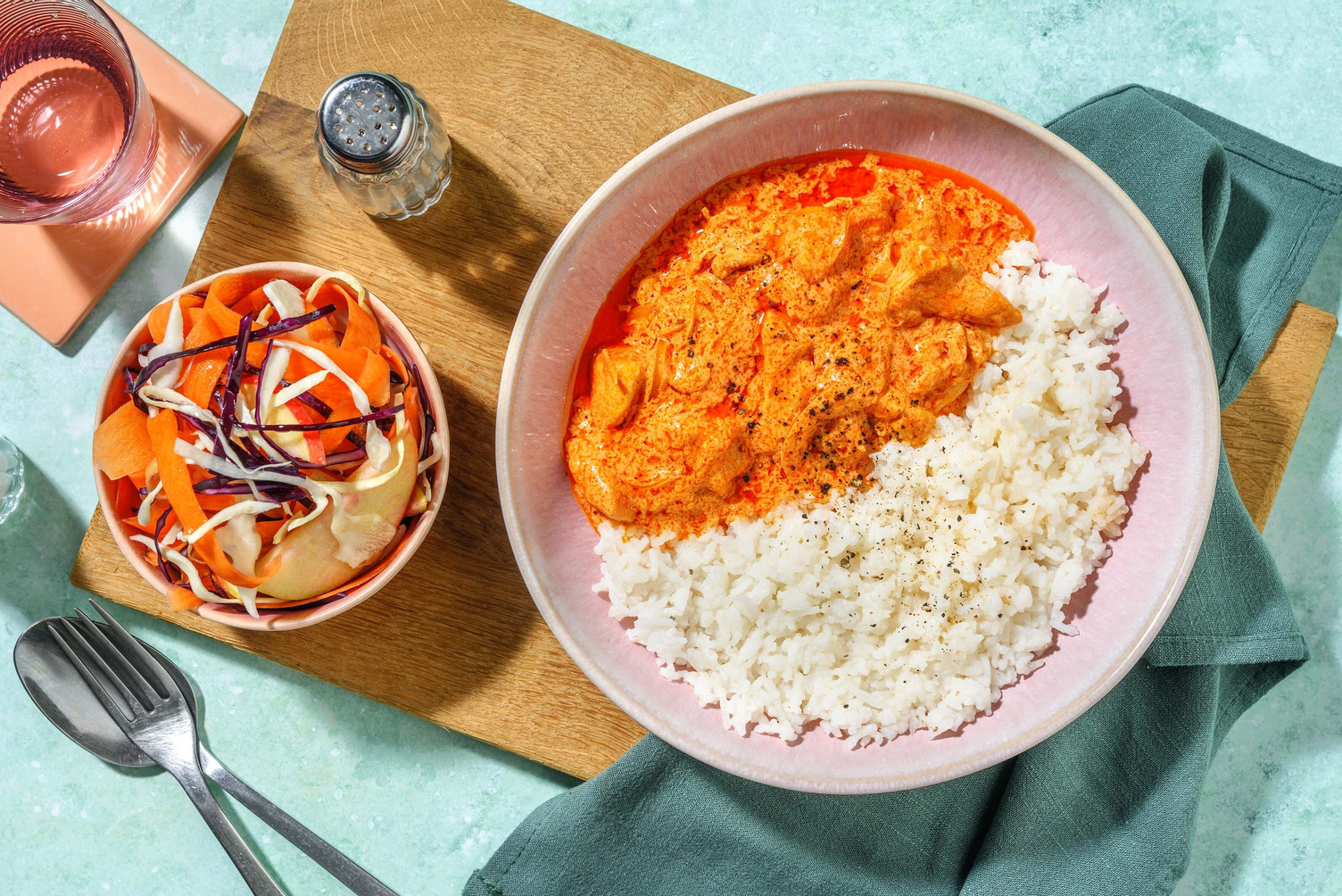 Cremet kyllinge-'paprikash'