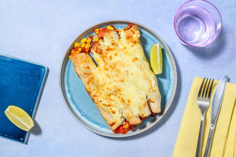 Cheese and Bean Enchiladas