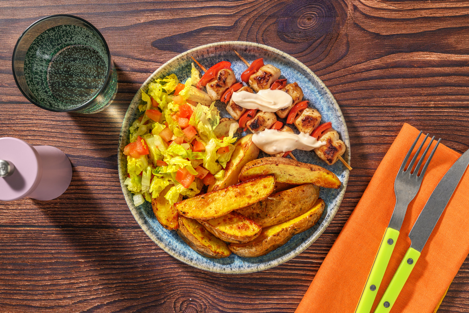 Chicken and Pepper Skewers