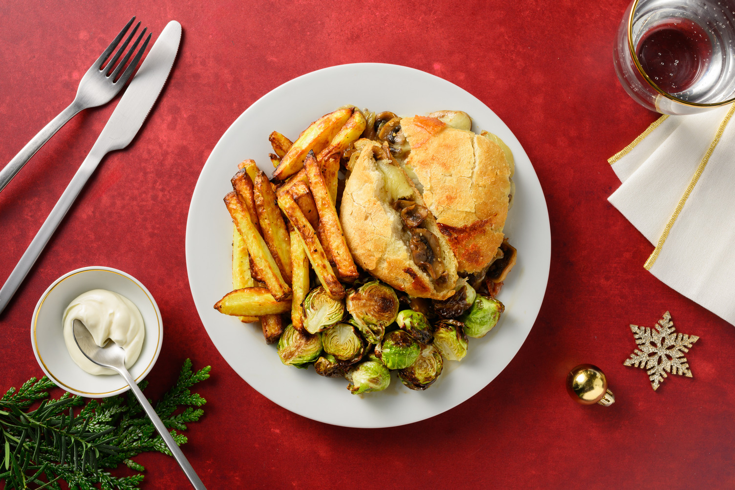 Caramelised Onion, Bacon & Mushroom Pan-Fried Cheese Toastie