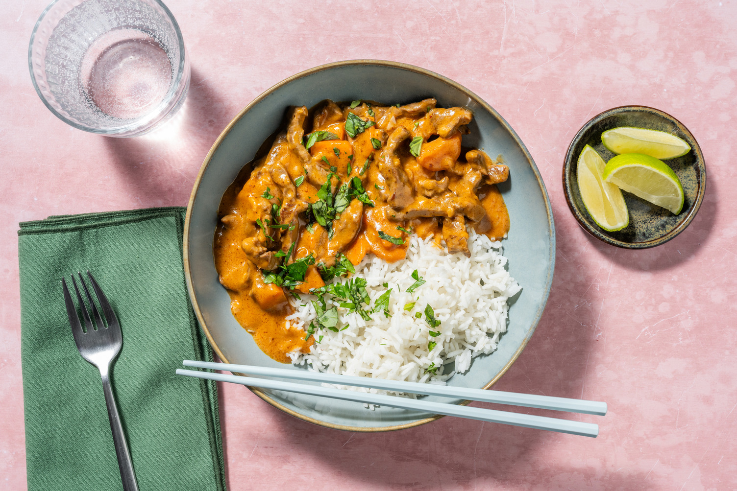 Curry rouge de bœuf à la thaï