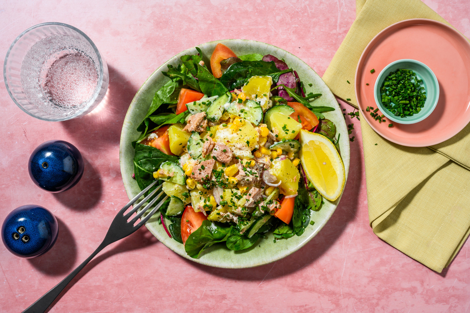 La classique salade pommes de terre-thon-mayo