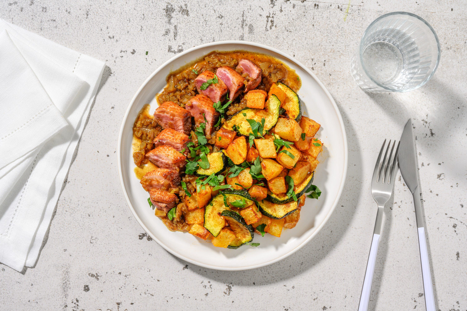 Canard & sauce sucrée-salée à la marocaine