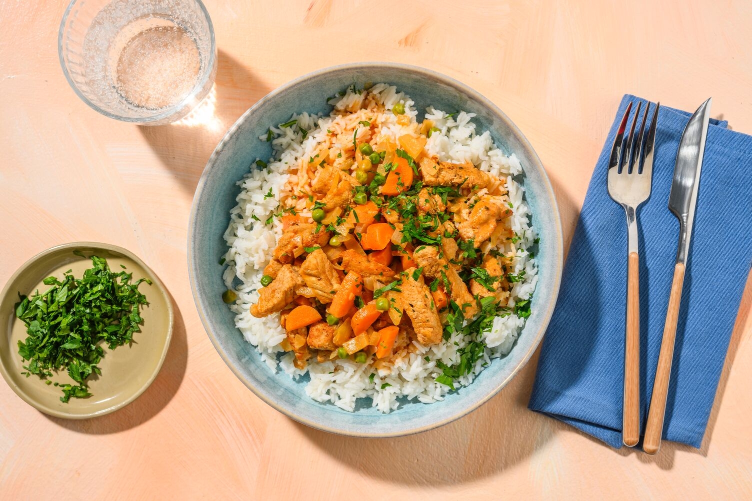Mijoté de porc aux petits pois & paprika fumé