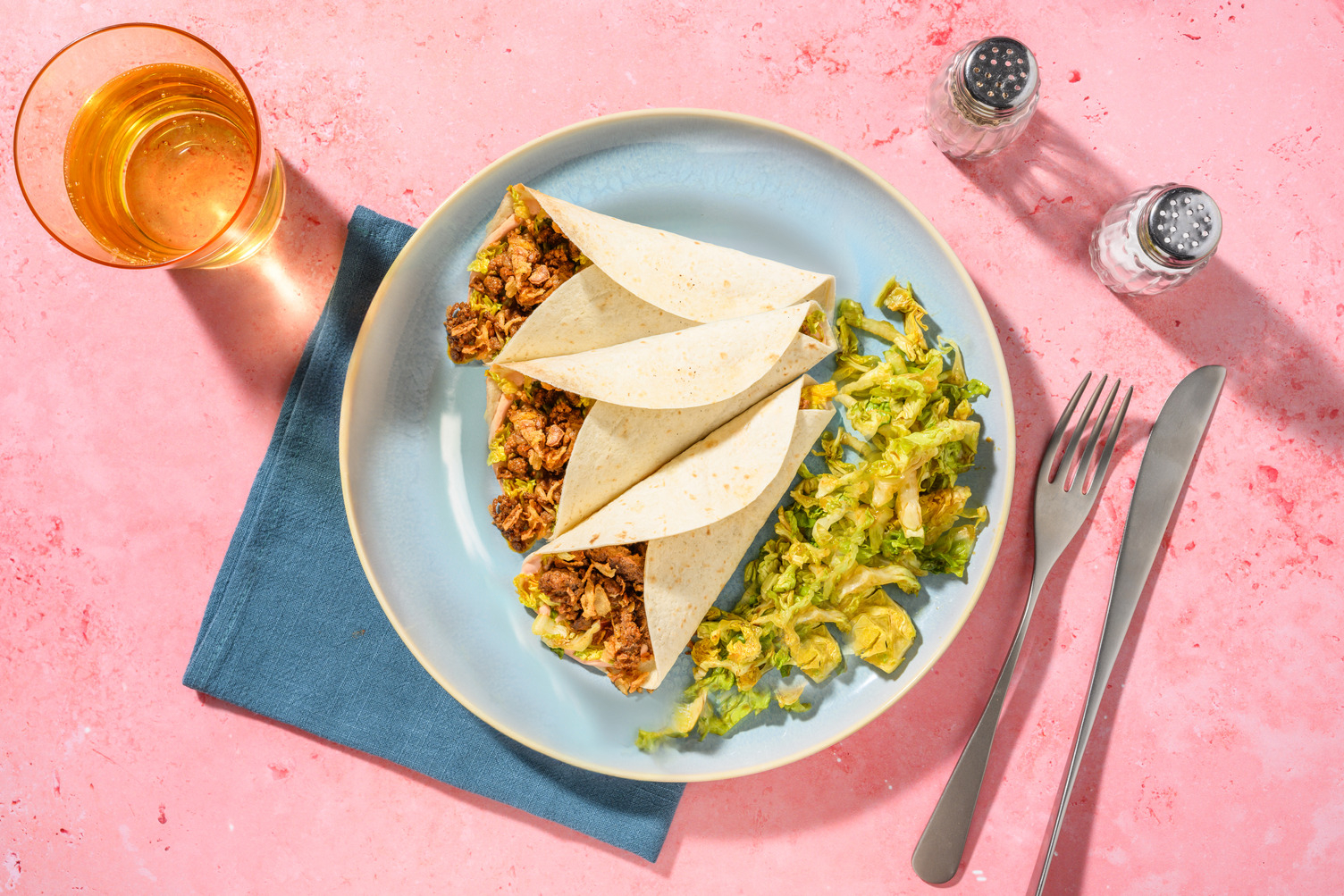 Fast Tacos-Burger bœuf & cheddar